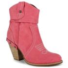 Dolce By Mojo Moxy Menzie Women's Western Ankle Boots, Size: 7, Pink