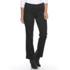 Petite Croft & Barrow&reg; Pull-on Bootcut Jeans, Women's, Size: 12p-short, Black