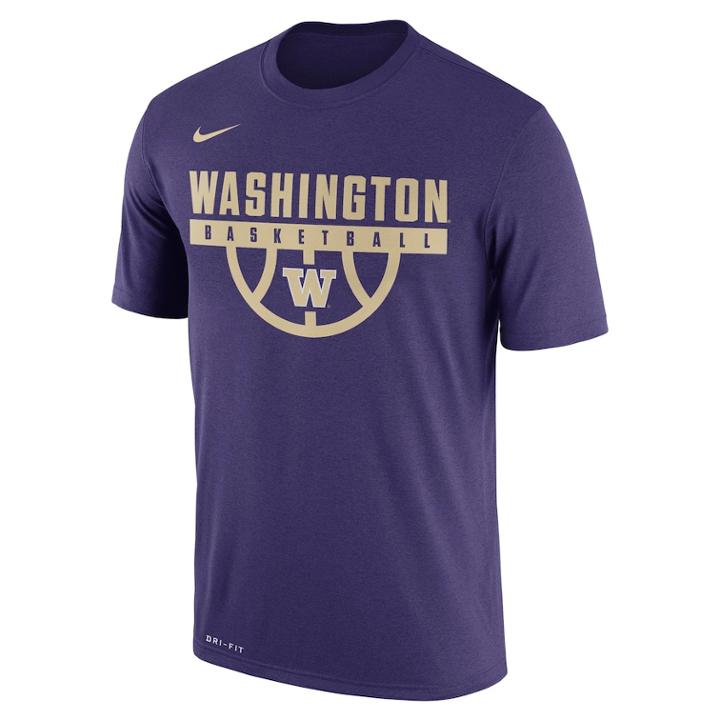 Men's Nike Washington Huskies Dri-fit Basketball Tee, Size: Medium, Orange