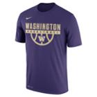 Men's Nike Washington Huskies Dri-fit Basketball Tee, Size: Medium, Orange