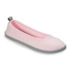 Dearfoams Women's Memory Foam Ballet Slippers, Size: Small, Dark Pink