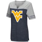 Women's Campus Heritage West Virginia Mountaineers On The Break Tee, Size: Medium, Dark Blue