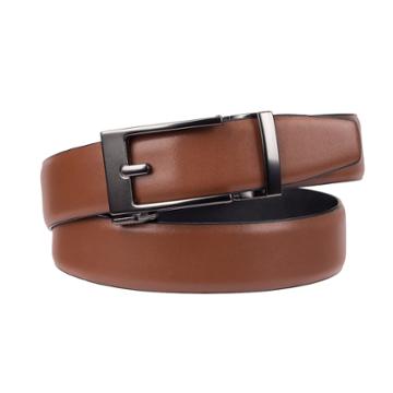 Men's Exact Fit Dress Belt, Size: 48, Med Beige