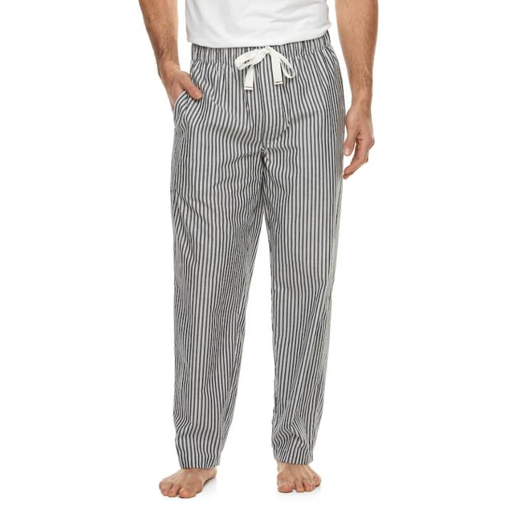 Men's Fruit Of The Loom Signature Woven Lounge Pants, Size: Medium, White