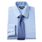 Men's Apt. 9&reg; Slim-fit Dress Shirt & Tie Set, Size: 2x-36/37, Blue
