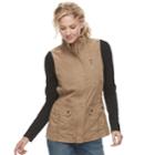 Women's Sonoma Goods For Life&trade; Utility Vest, Size: Xl, Med Brown