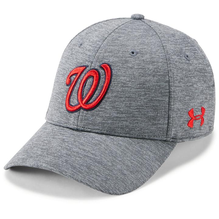 Men's Under Armour Washington Nationals Closer Adjustable Snapback Cap, Grey