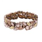 Simply Vera Vera Wang Leaf Marquise Stone Stretch Bracelet, Women's, Pink