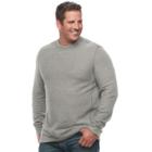 Big & Tall Croft & Barrow&reg; Classic-fit Reversible Ribbed Crewneck Tee, Men's, Size: 3xl Tall, Med Grey