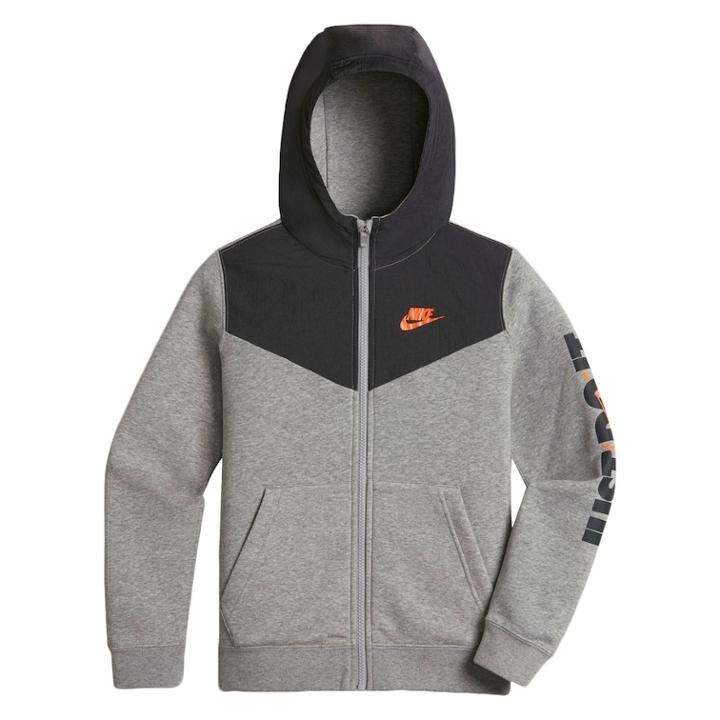 Boys 8-20 Nike Gex Full-zip Hoodie, Size: Medium, Grey