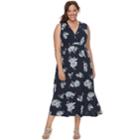 Plus Size Croft & Barrow&reg; Printed Surplice Dress, Women's, Size: 1xl, Blue