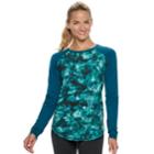 Petite Tek Gear&reg; Raglan Long Sleeve Tee, Women's, Size: Xl Petite, Dark Blue