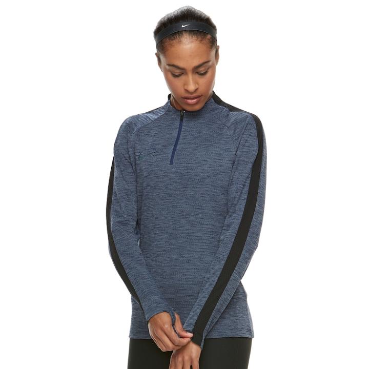 Women's Nike Dri-fit Football Drill Top, Size: Medium, Brt Blue