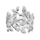 Lc Lauren Conrad Openwork Leaf Ring, Women's, Silver