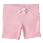 Girls 4-10 Jumping Beans&reg; Rolled Cuffs Solid Jegging Shorts, Girl's, Size: 6x, Brt Pink