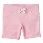 Girls 4-10 Jumping Beans&reg; Rolled Cuffs Solid Jegging Shorts, Girl's, Size: 6x, Brt Pink