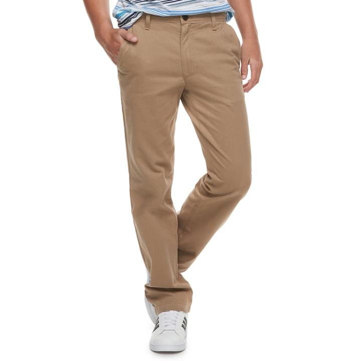 Men's Urban Pipeline&reg; Relaxed Straight-leg Chino Pants, Size: 40x30, Lt Beige