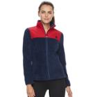 Women's Fila Sport&reg; Long Sleeve Fleece Jacket, Size: Medium, Blue (navy)
