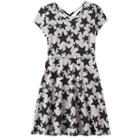 Girls 7-16 & Plus Size So&reg; Double Criss-cross Back Belted Skater Dress, Girl's, Size: S/7-8, Med Grey
