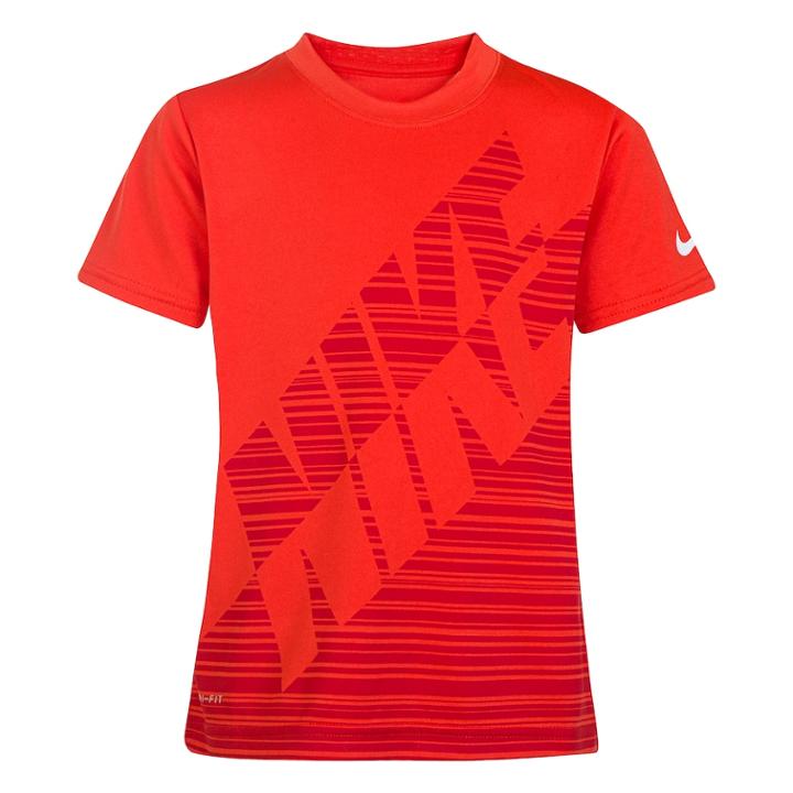 Boys 4-7 Nike Linear Colorblock Graphic Tee, Size: 7, Brt Red