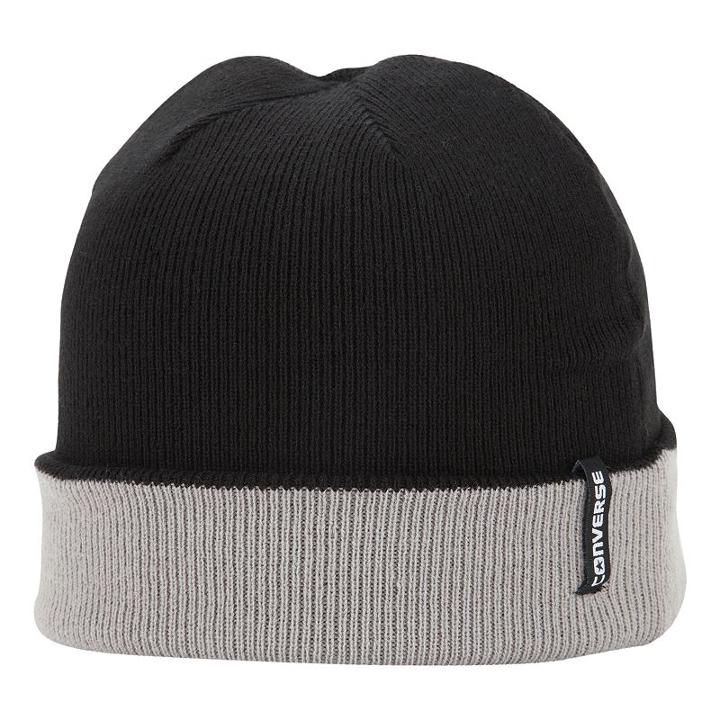 Men's Converse 4-way Reversible Knit Beanie, Black