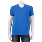 Men's Apt. 9 Solid V-neck Tee, Size: Medium, Blue (navy)