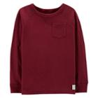 Boys 4-12 Oshkosh B'gosh&reg; Thermal Pocket Raglan Top, Size: 8, Red