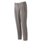 Women's Apt. 9&reg; Pleated Skinny Ankle Dress Pants, Size: 16, Silver