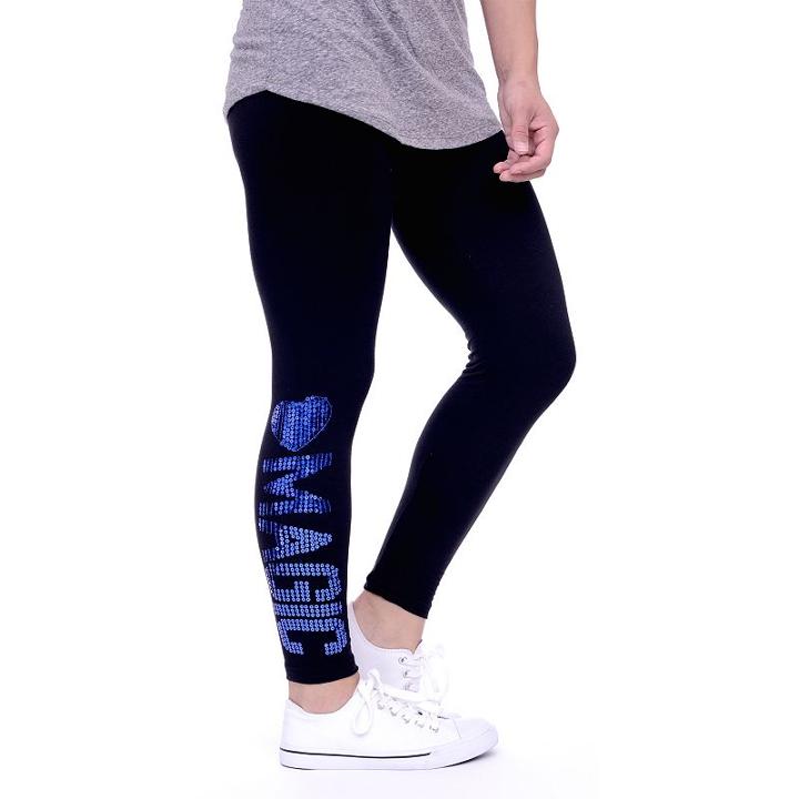 Women's Orlando Magic Sequin Leggings, Size: Medium, Black