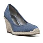 Lifestride Listed Women's Espadrille Wedges, Size: Medium (6), Blue