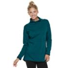 Women's Tek Gear&reg; Oversized Fleece Sweatshirt, Size: Xxl, Dark Blue