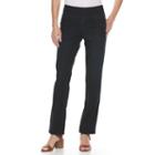 Women's Dana Buchman Pull-on Straight-leg Jeans, Size: 14, Med Blue