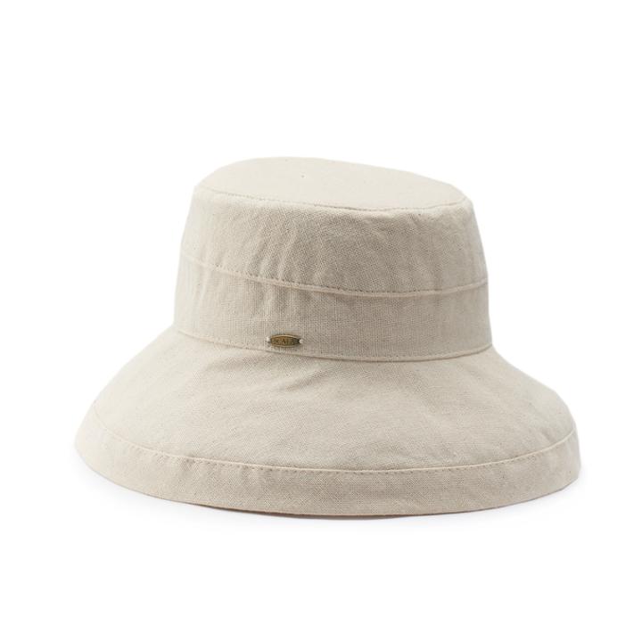 Women's Scala Cotton Medium Brim Hat, Beige