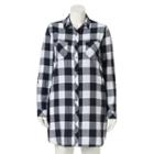 Juniors' Plus Size So&reg; Long Sleeve Flannel Shirtdress, Girl's, Size: 2xl, Black