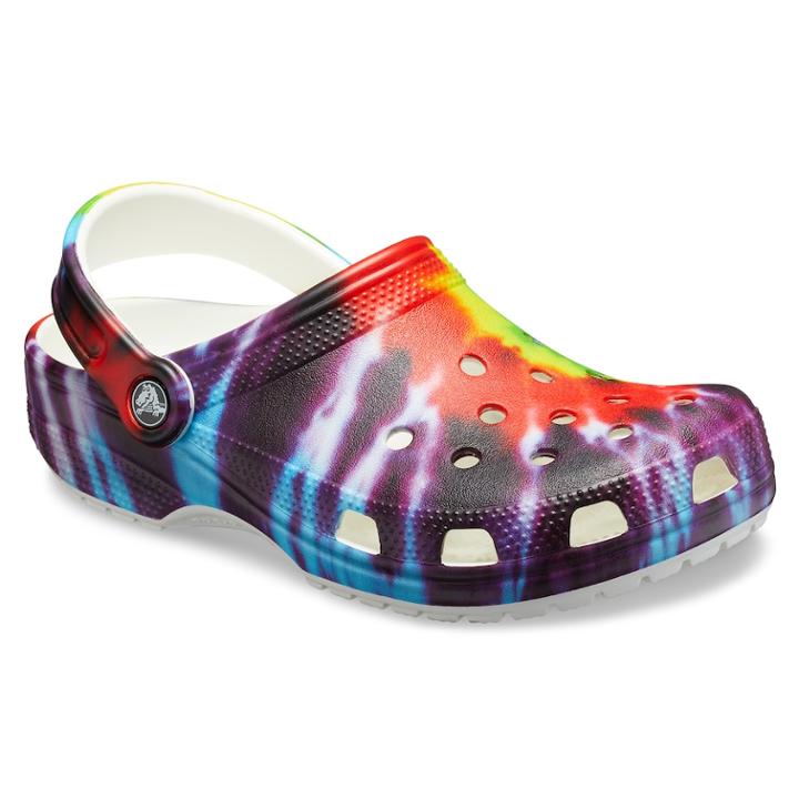 Crocs Classic Tie Dye Adult Clogs, Adult Unisex, Size: M8w10, Brown Over