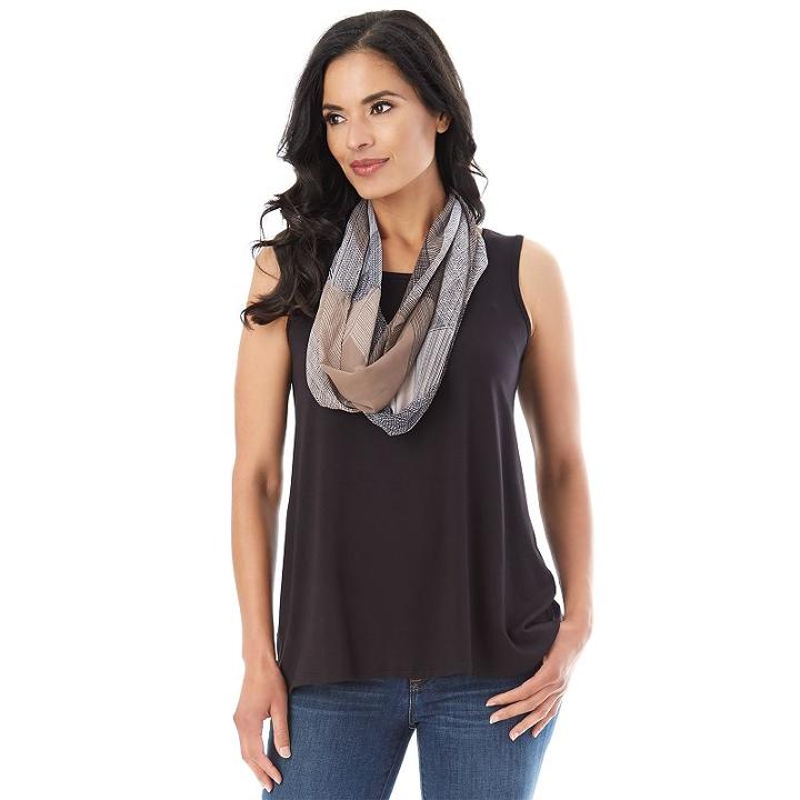 Women's Apt. 9 Scarf Tank Top, Size: Small, Ovrfl Oth