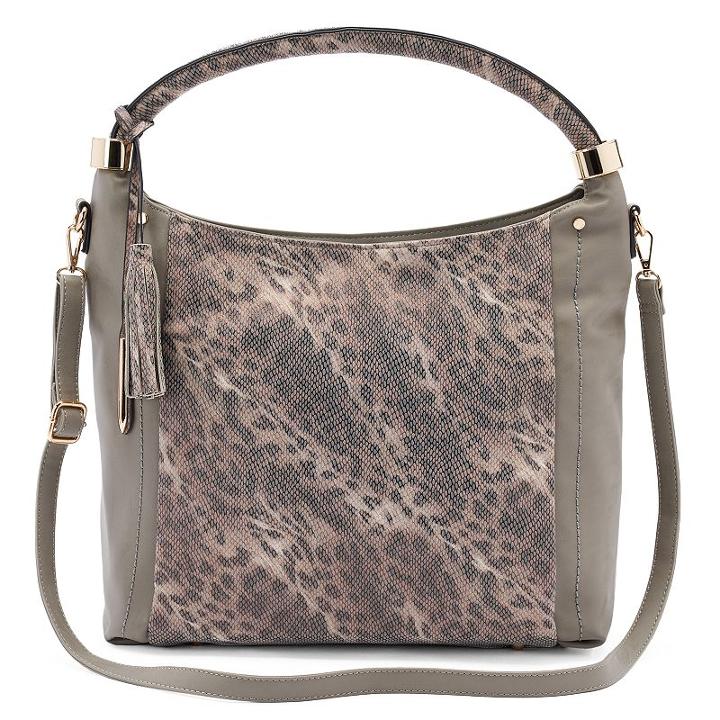 Mellow World Nova Snakeskin Hobo, Women's, Grey