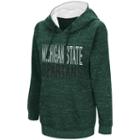 Women's Campus Heritage Michigan State Spartans Throw-back Pullover Hoodie, Size: Medium, Dark Green