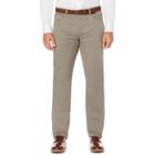 Men's Savane Active Flex Modern-fit 5-pocket Flat-front Pants, Size: 42x30, Med Beige