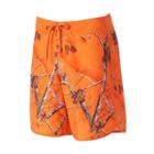 Men's Realtree Board Shorts, Size: 38, Orange