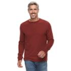 Men's Croft & Barrow&reg; Classic-fit Easy-care Henley, Size: Xxl, Dark Red