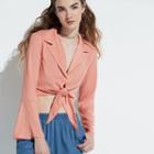 K/lab Tie Front Blouse, Girl's, Size: Medium, Med Pink