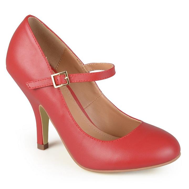 Journee Collection Lezly Women's Matte Mary Jane High Heels, Girl's, Size: 10, Red