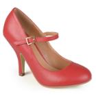 Journee Collection Lezly Women's Matte Mary Jane High Heels, Girl's, Size: 10, Red