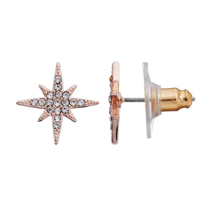 Lc Lauren Conrad Runway Collection Starburst Stud Earrings, Women's, Pink Other