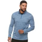 Men's Tek Gear Stretch Quarter-zip Top, Size: Large, Dark Blue