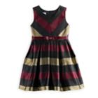 Girls 4-6x Bonnie Jean Sleeveless Dress, Size: 6x, Dark Red