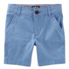 Boys 4-12 Oshkosh B'gosh&reg; Flat Front Short, Size: 4, Med Blue