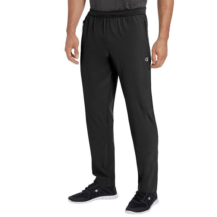 Men's Champion Athletic Pants, Size: Large, Black
