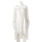 Women's Lc Lauren Conrad High-low Print A-line Dress, Size: Small, White Oth
